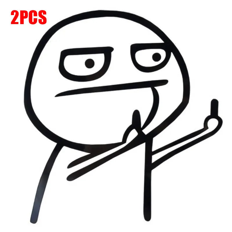 Creative Middle Finger Sticker