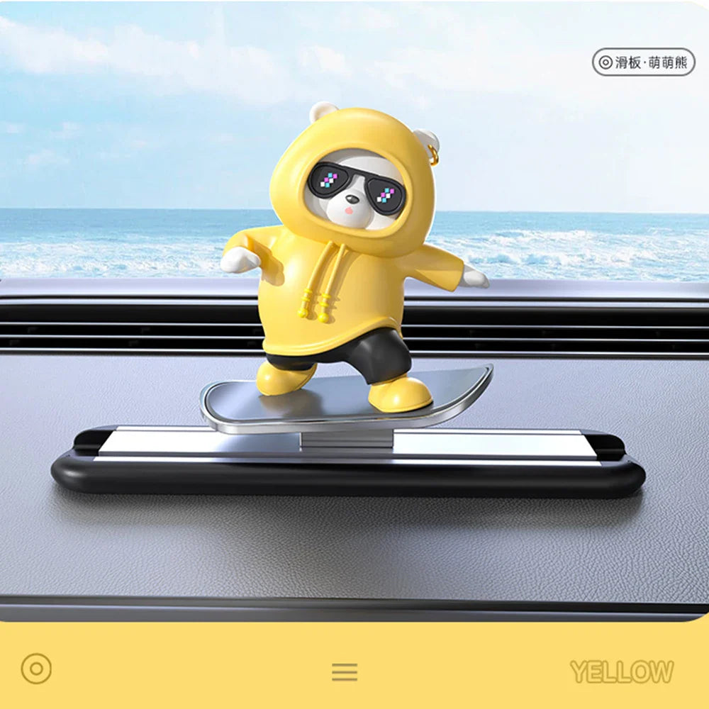 Cartoon Skateboard Bear