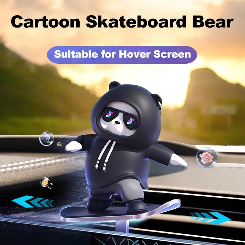 Cartoon Skateboard Bear